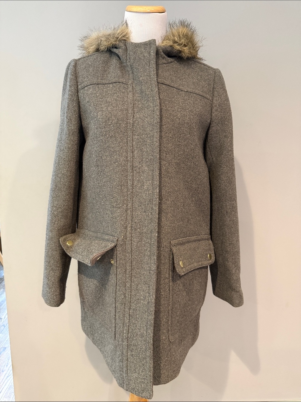Jcrew Mercantile Factory Vail Parka - Grey size 4